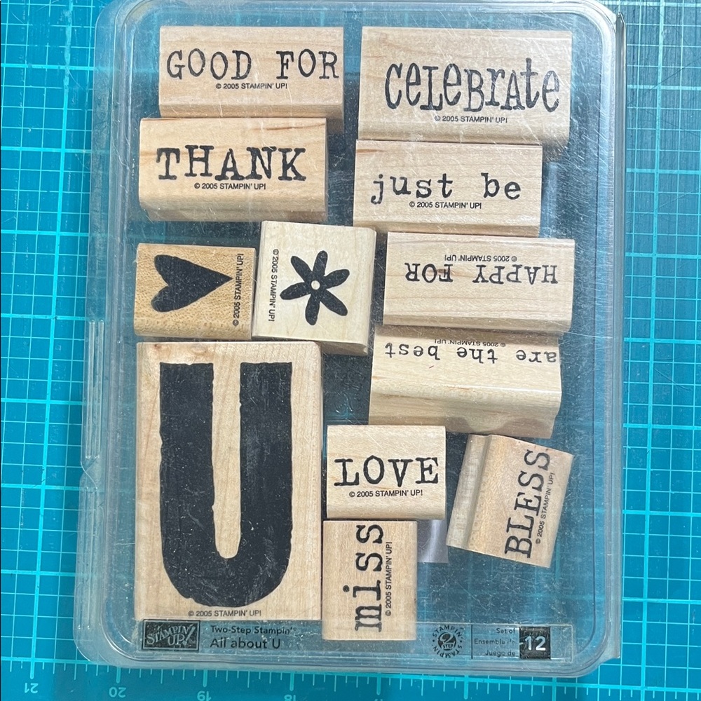 Stampin' Up! Inspirational Rubber Stamp Set - All About U